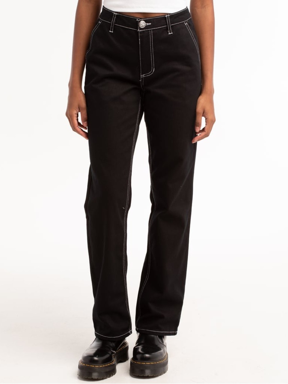 Fivestar General Co. Service Pants Black Carpenter Jeans Contrast Stitch
